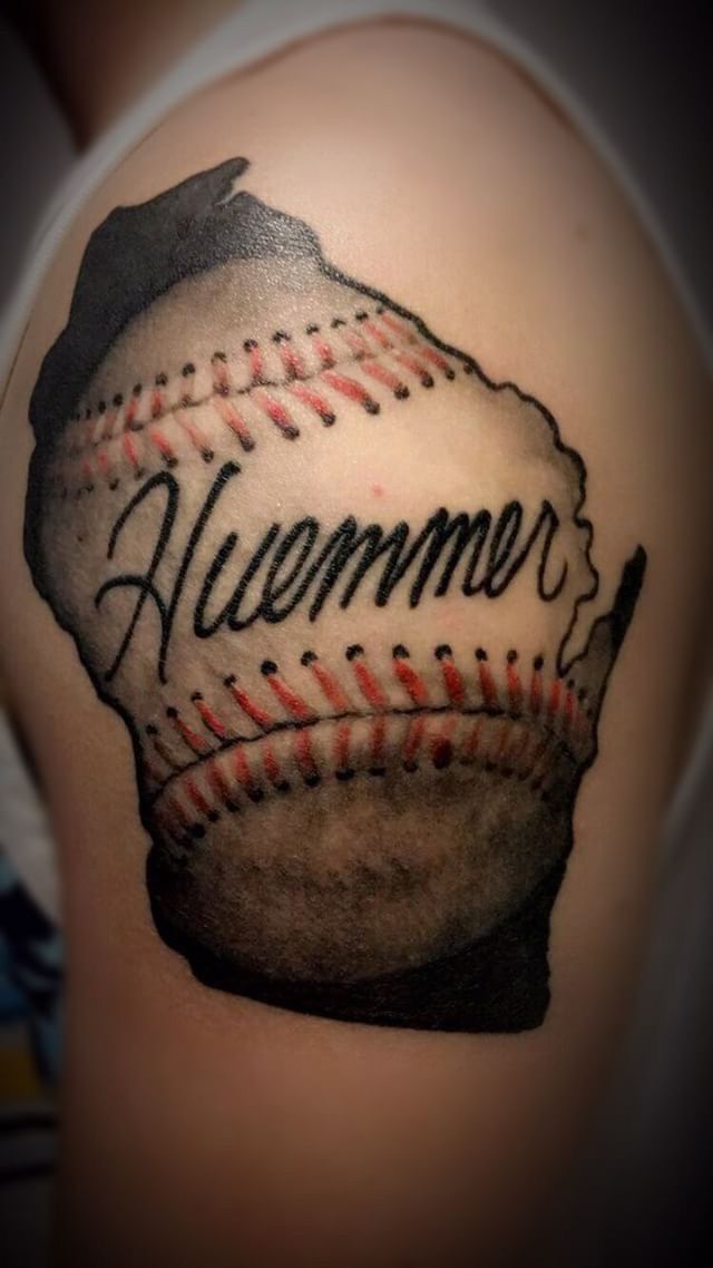 Baseball Memorial tat tattoo