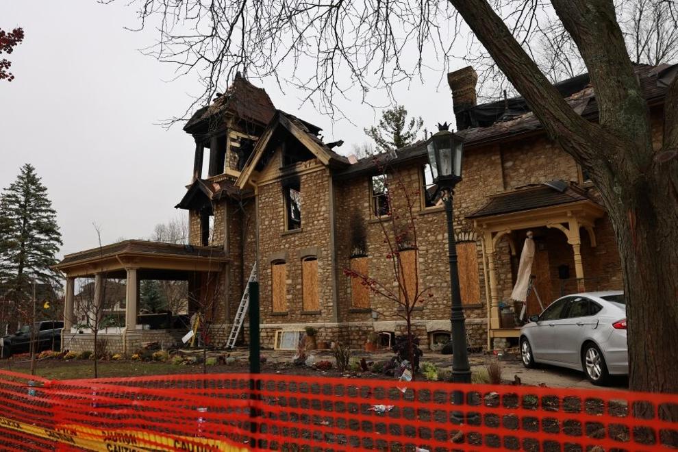 Historic mansion destroyed in fire owner arrested