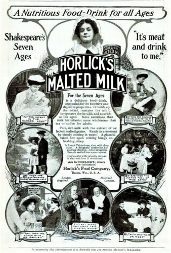 Horlick's Malted Milk 25 lbs tin Montreal (Jef) Horlick's Malted Milk 25 lbs tin Montreal (Jef)