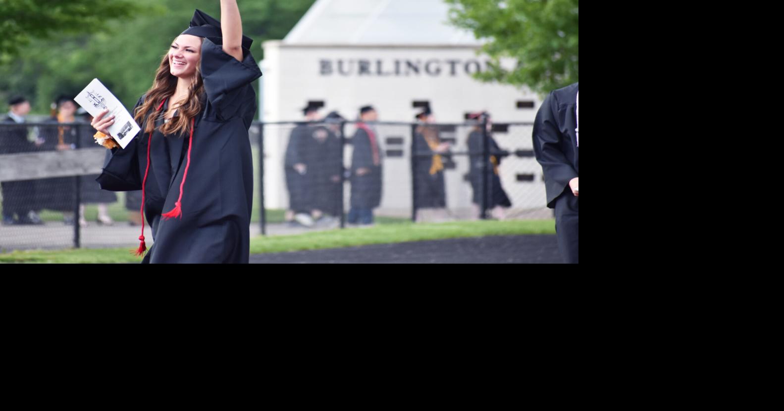 Collection Photos of smiling Burlington High School graduates at Class