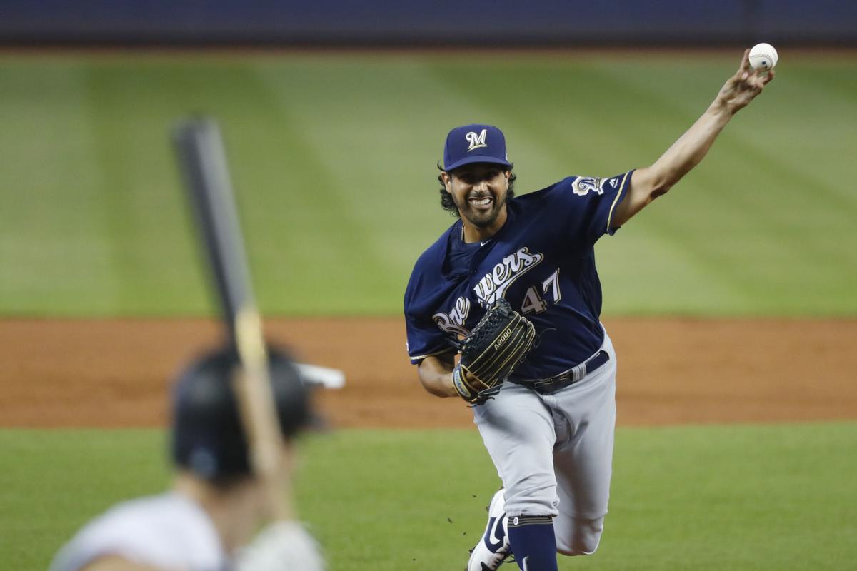 Brewers Marlins Baseball