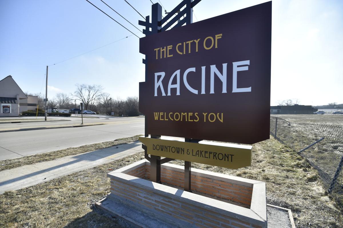 Racine’s first new entry sign installed on Douglas Avenue