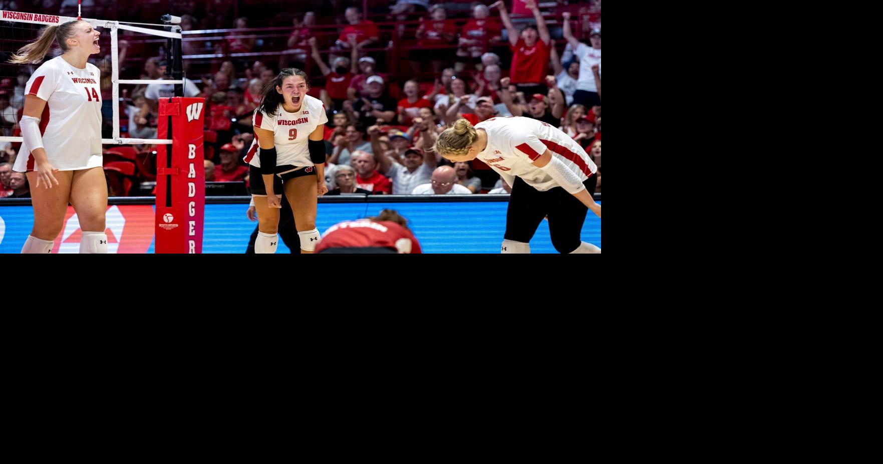 Photos: Wisconsin volleyball defeats Tennessee in 5 set thriller