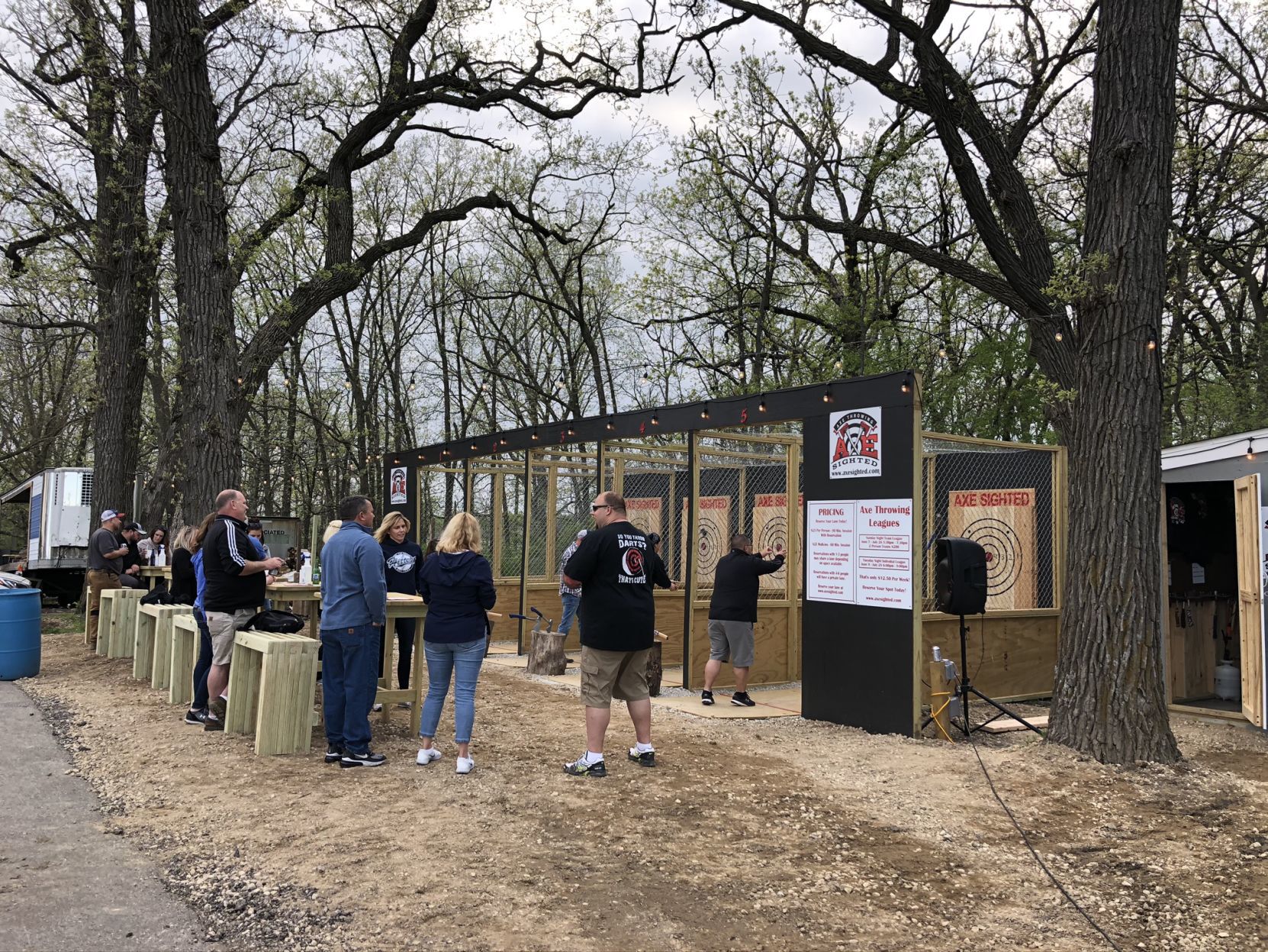 Axe Sighted an ax throwing range opens in Kansasville