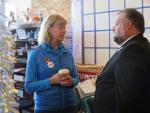 Senator Tammy Baldwin and Mayor Cory Mason