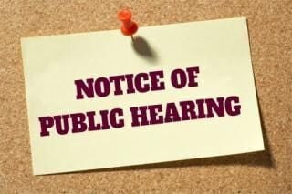 Notice of Public Hearing – July 13, 2026