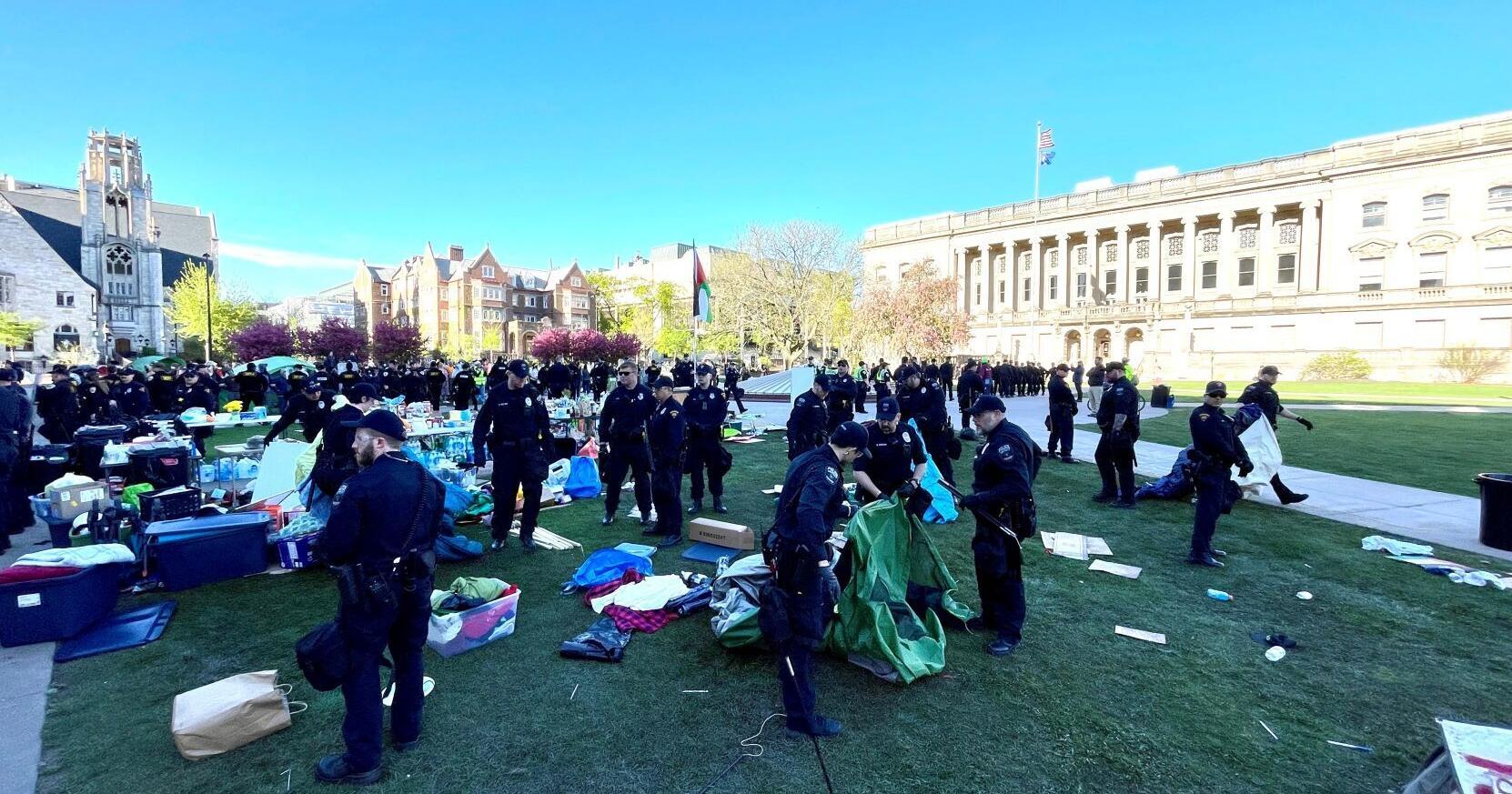 UW-Madison protests leads to at least a dozen arrests - Vimarsana News