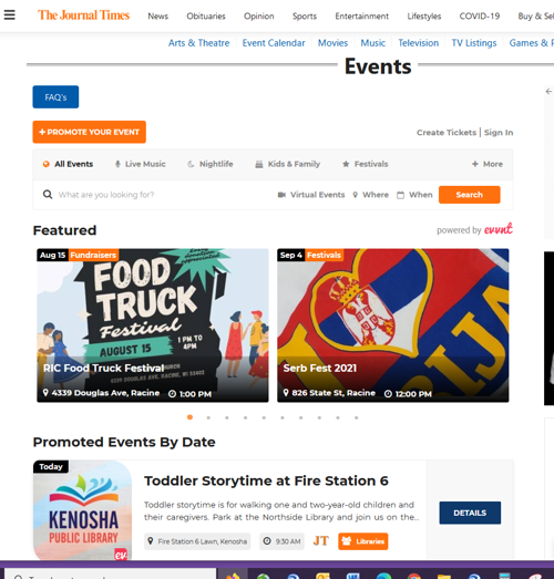 EVENT PAGE SCREENSHOT