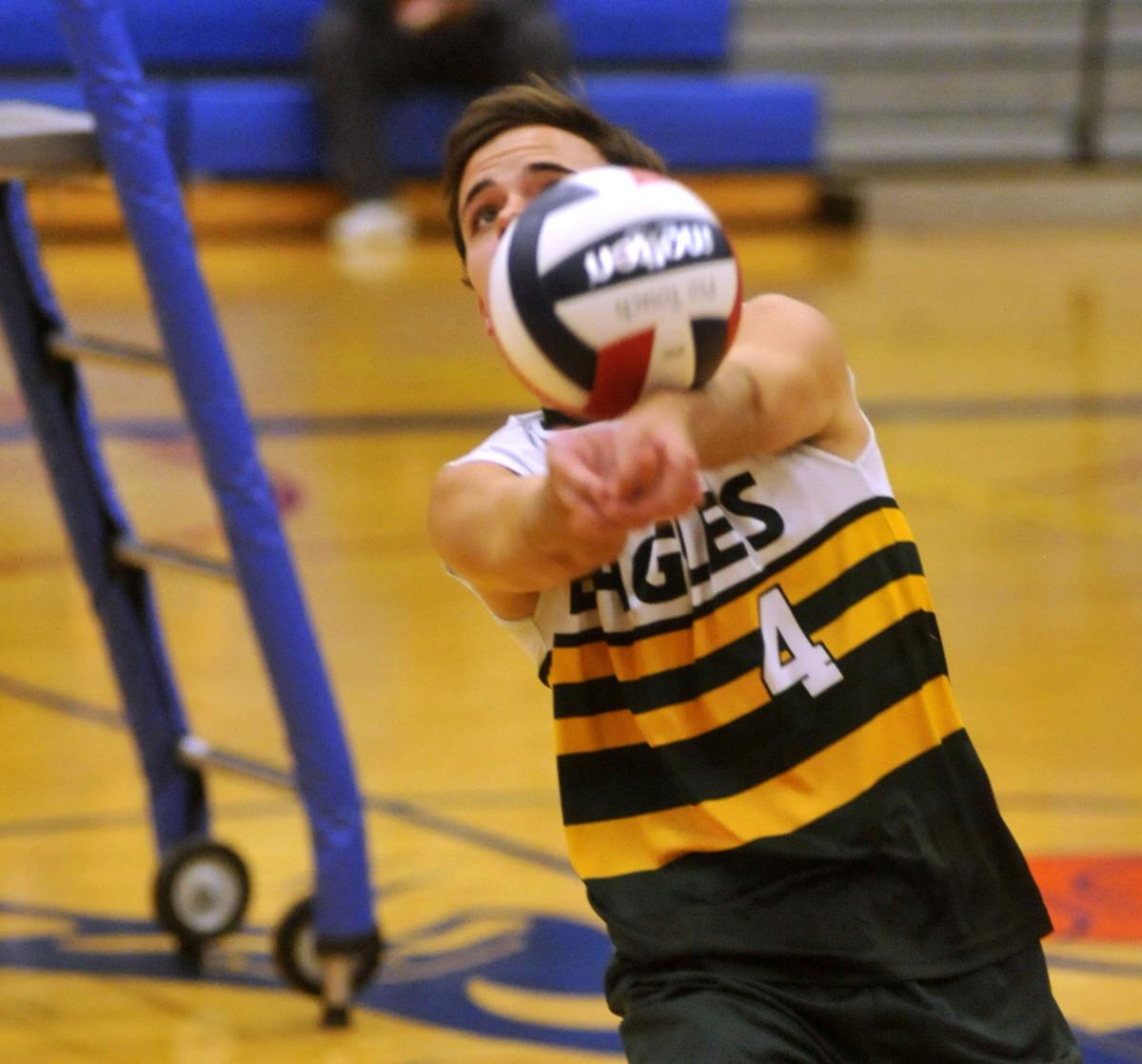In Photos: Park rallies past Case in boys volleyball