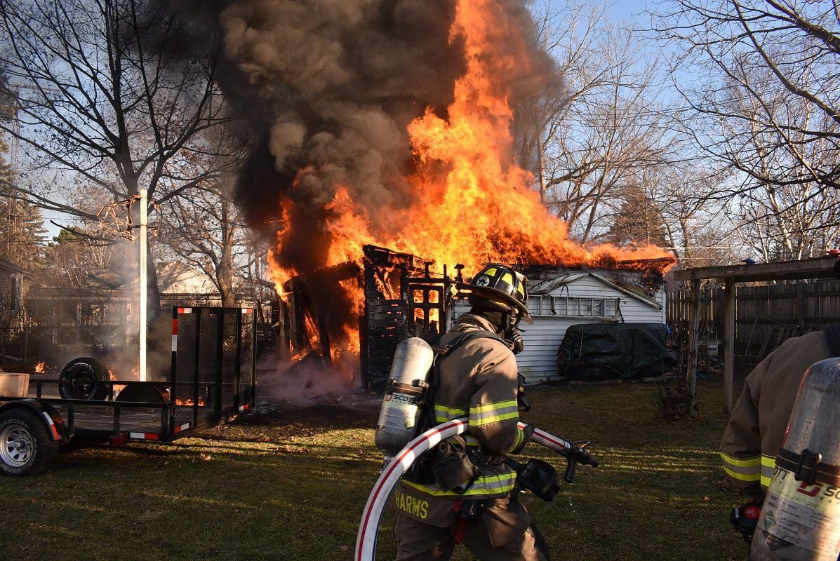 Grilling in your garage never ends well #firefighter #garage #grill, Garage Grill