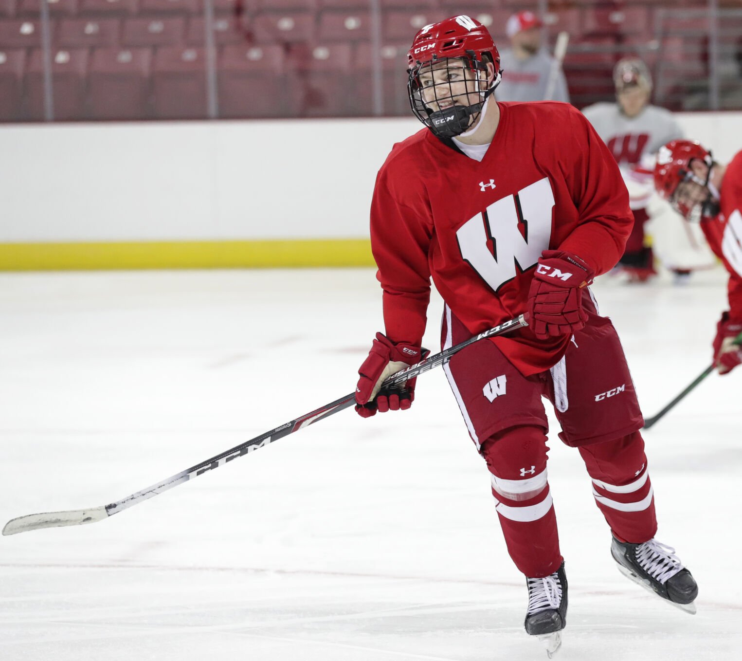 cole caufield wisconsin jersey