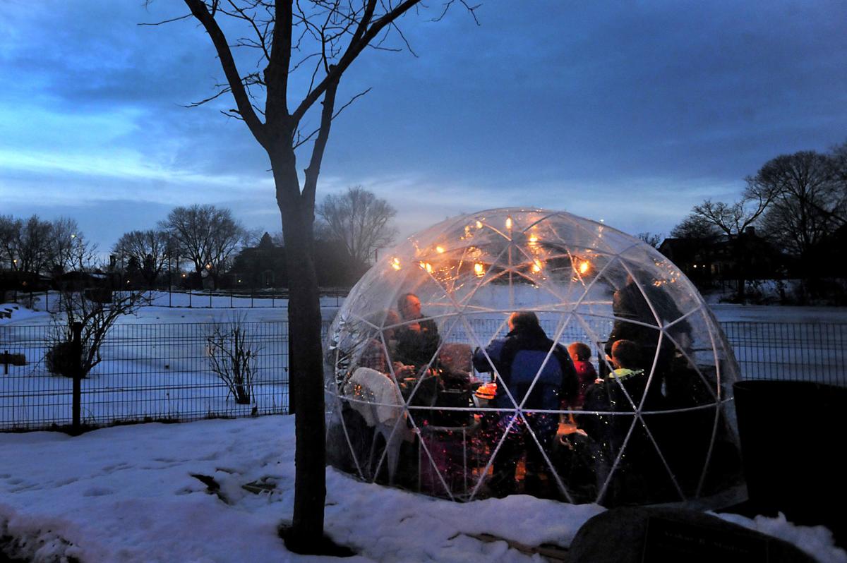 Families Friends Get Cozy In Racine Zoo S Snow Globes Local News Journaltimes Com