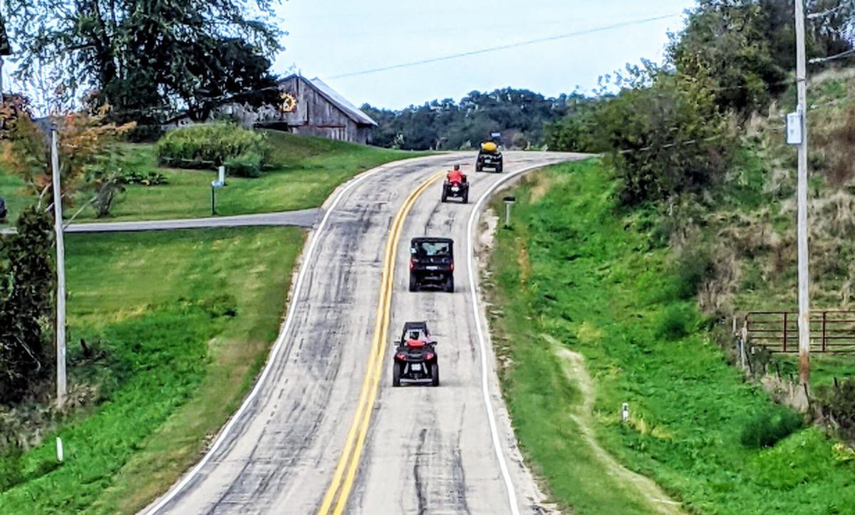 ATVs travel on public road
