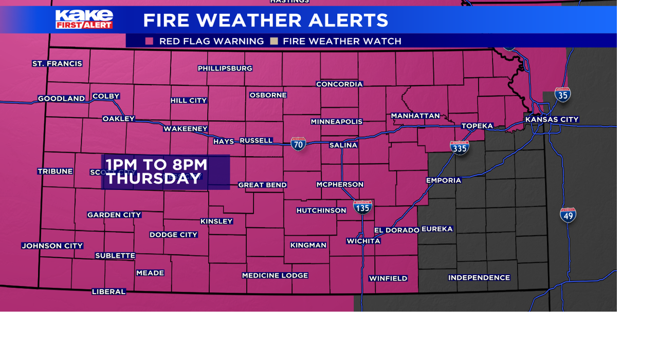 High wildfire danger across KAKEland | Trusted News Source for Wichita ...