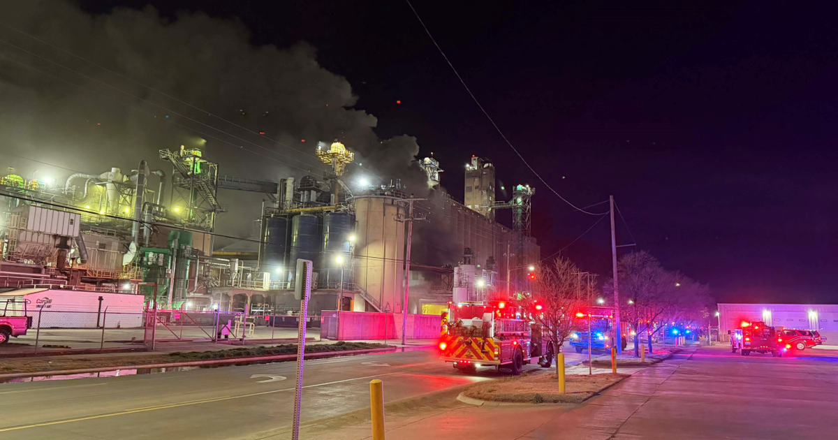 Wichita Explosion Soybean dryer blamed for large fire at Cargill in north Wichita ...