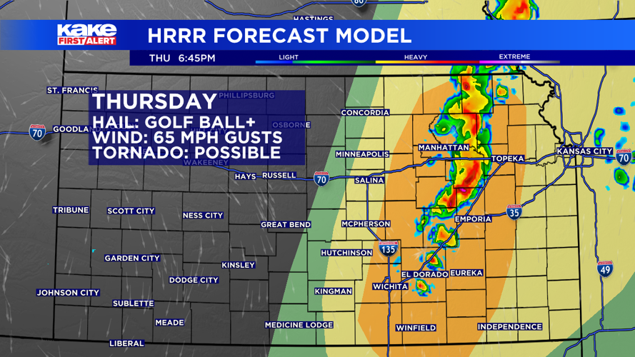 Big hail, tornadoes and high wind possible with Thursday's storms ...