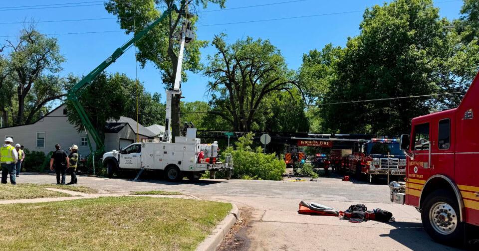Tree trimmer dies after being electrocuted in west Wichita, police say