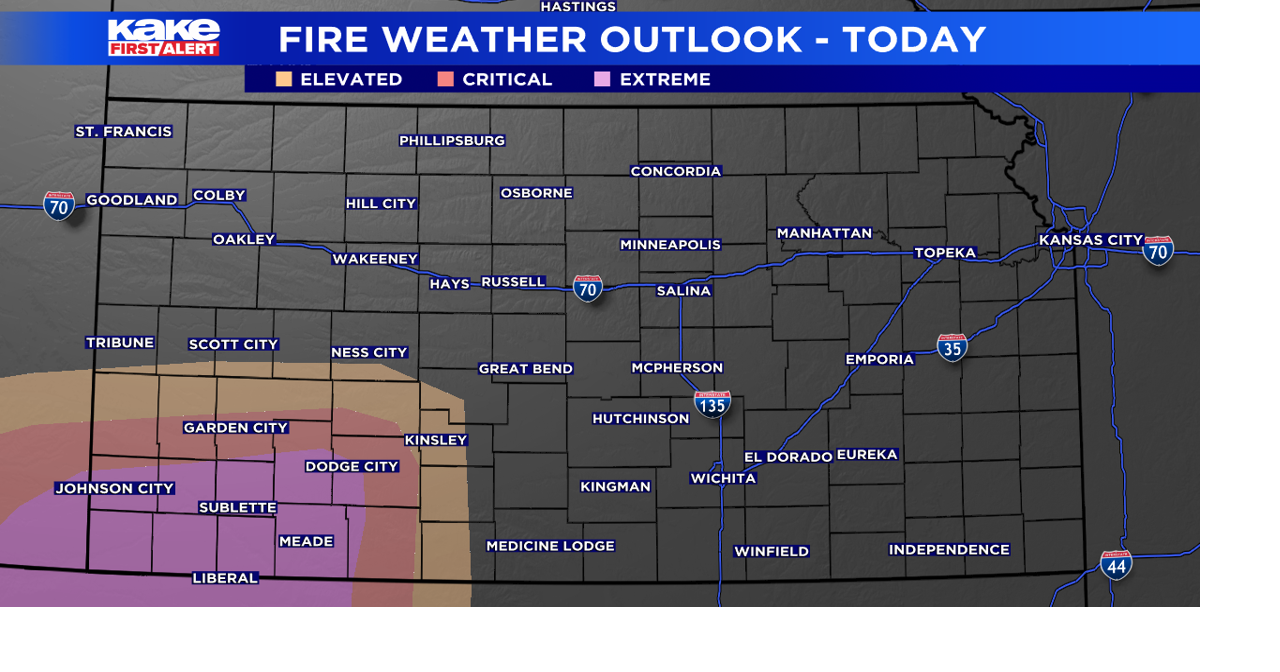 Extreme wildfire danger across southwest Kansas | Trusted News Source ...