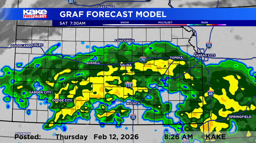 Late-week rain on the way to KAKEland | Trusted News Source for Wichita ...