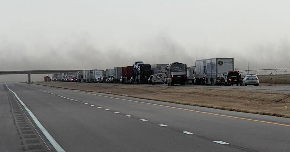 Patrol details 15-vehicle crash in southwest Kansas during dust storm ...