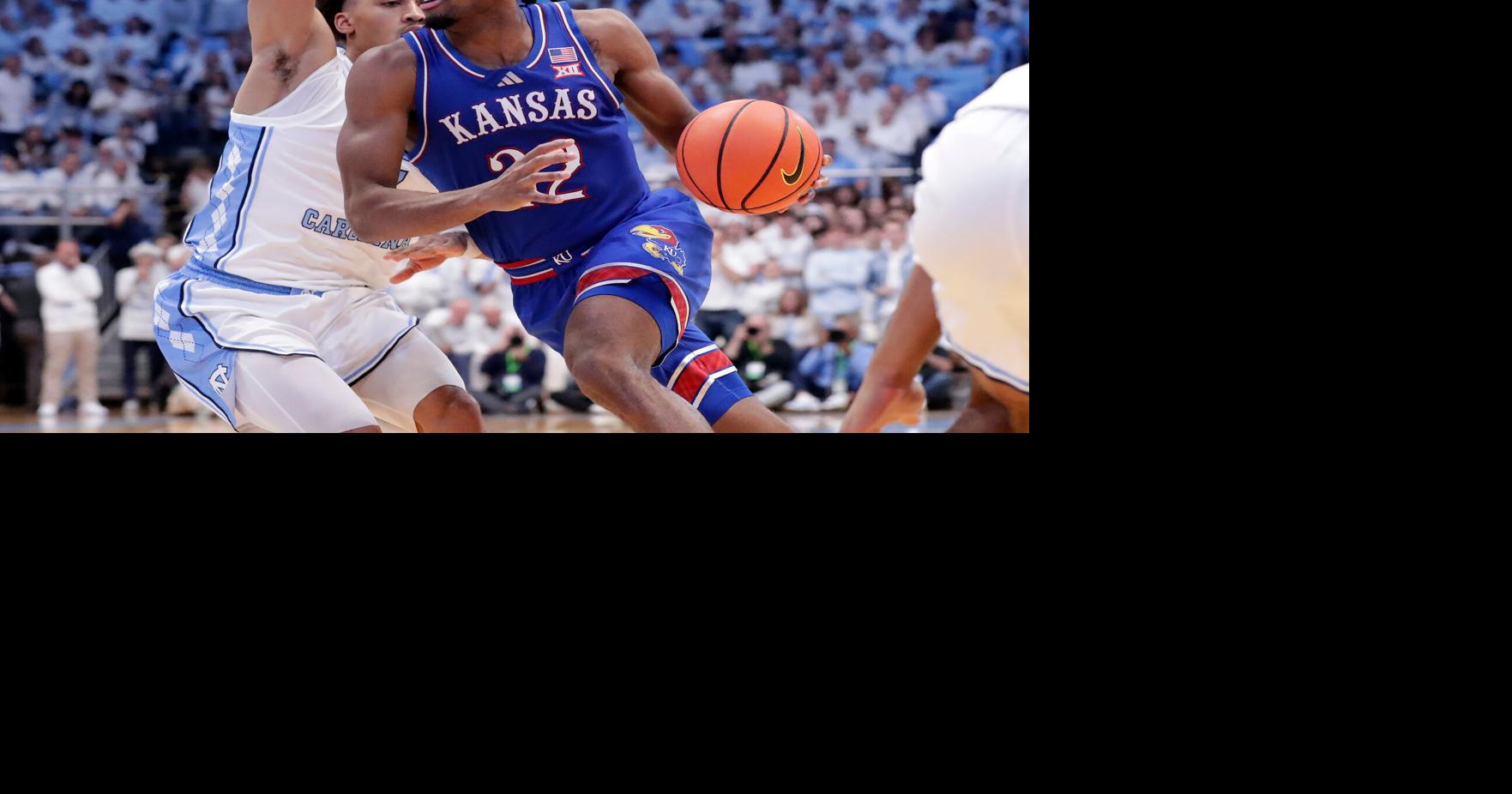 No. 19 Kansas sputters in second half, falls to No. 25 North Carolina ...