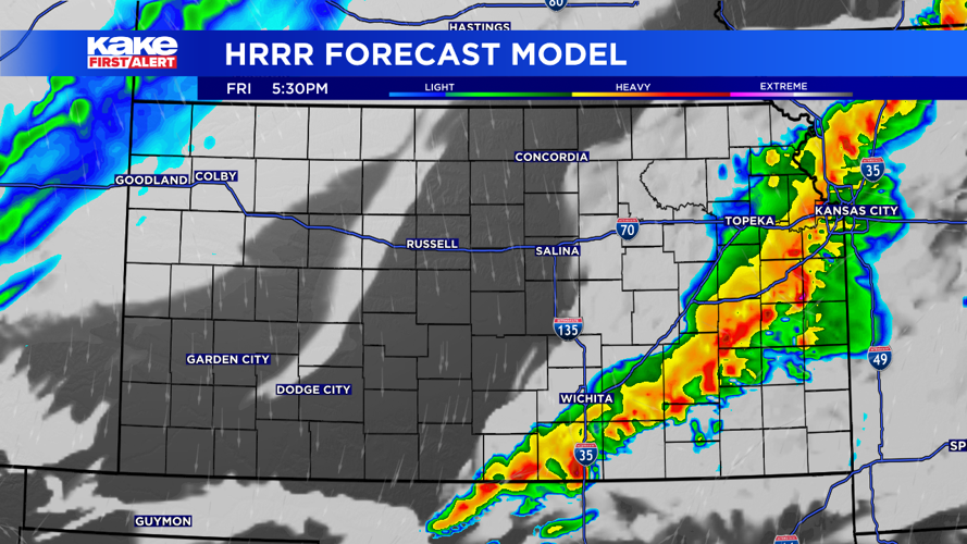 Early afternoon storms could produce large hail, high wind gusts and ...