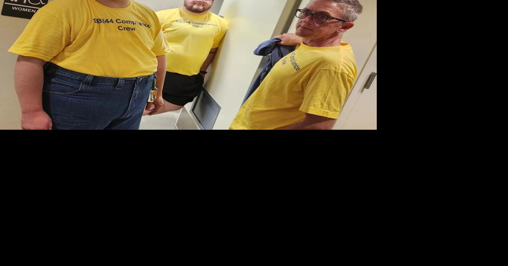 Transgender men in Kansas 'compliance crew' use women's bathrooms to protest state law