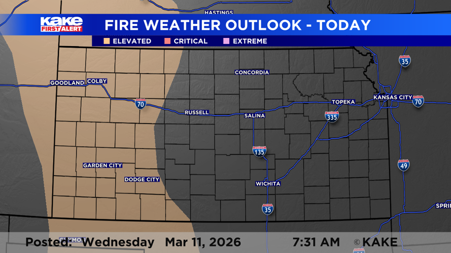 High wildfire danger across KAKEland | Trusted News Source for Wichita ...