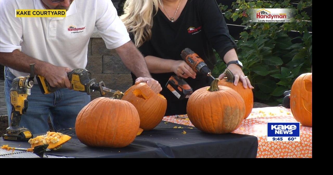 Mr. Handyman Carving pumpkins with power tools | Video | kake.com