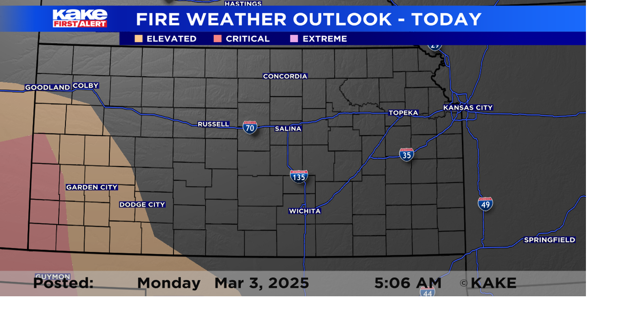 High fire danger across Southwest Kansas | Trusted News Source for ...
