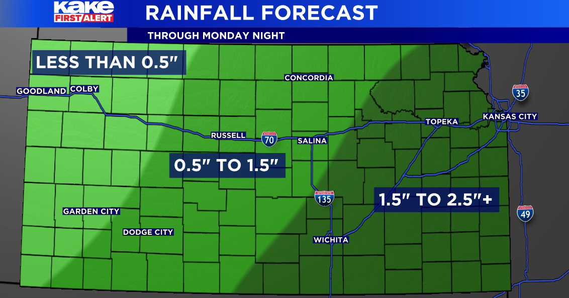 Much needed rain returns to KAKEland | Trusted News Source for Wichita ...