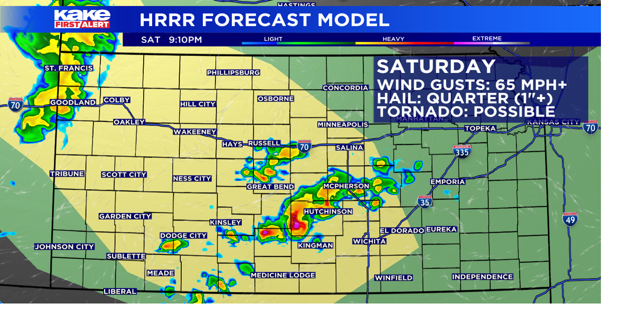 Severe storms roll back into KAKEland for Independence Day