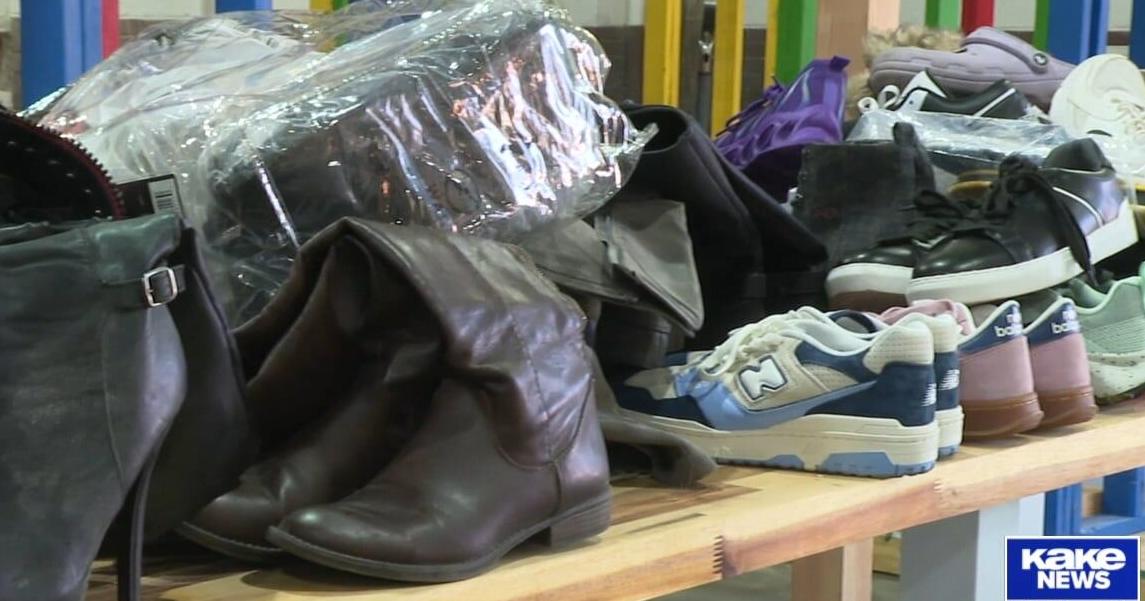 Wichita East SkillsUSA students collect shoes to fund competitions