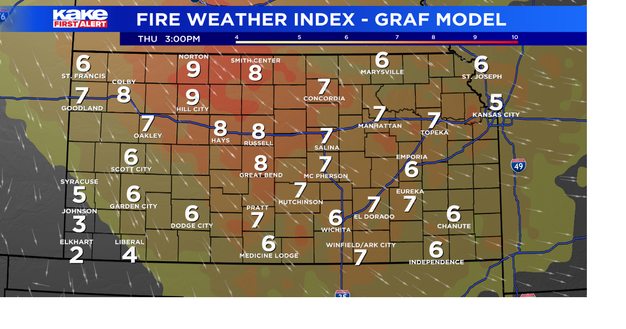 High winds, low humidity raise critical fire danger across KAKEland ...