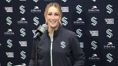 Jessica Campbell becomes first full-time female assistant coach in NHL history as she joins the Seattle Kraken staff