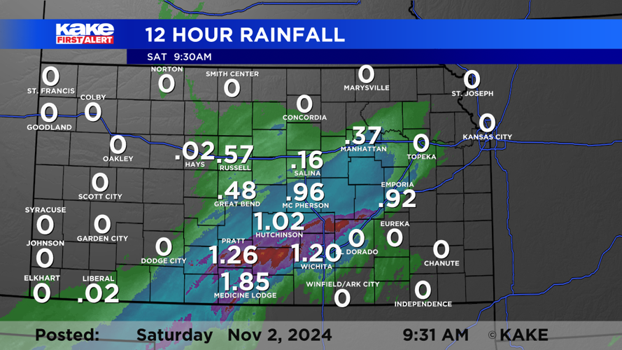 Soggy Saturday forecast with more rain on the way into Monday | Weather ...