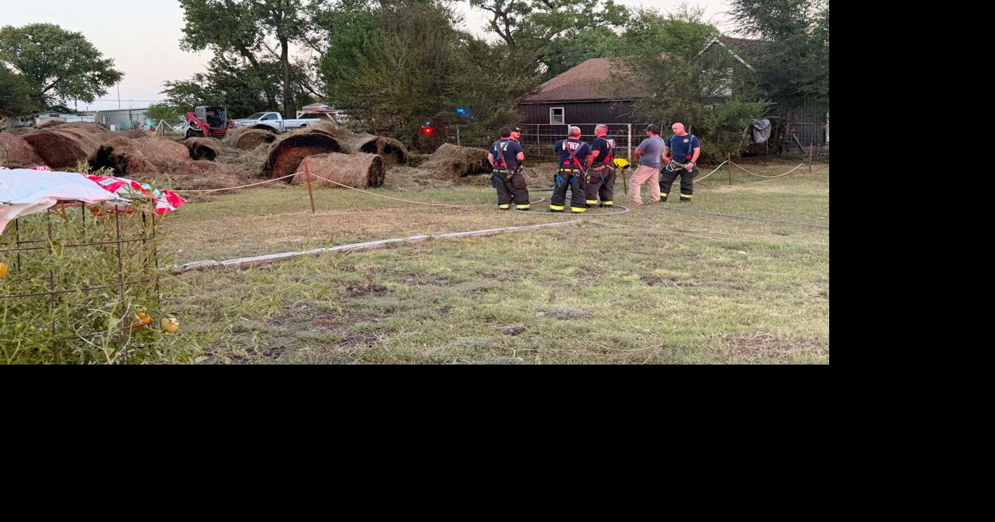 Spontaneous combustion likely to blame for hay bales destroyed near Goddard, officials say