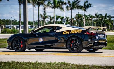 Florida Highway Patrol corvette