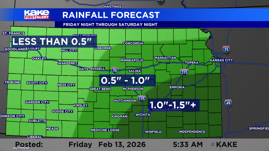 Late-week rain on the way to KAKEland | Trusted News Source for Wichita ...