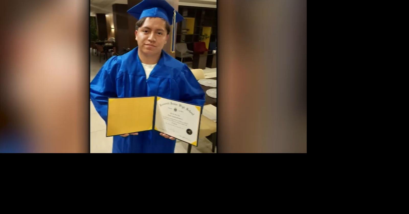 Superintendent delivers high school diploma to teen who selfdeported