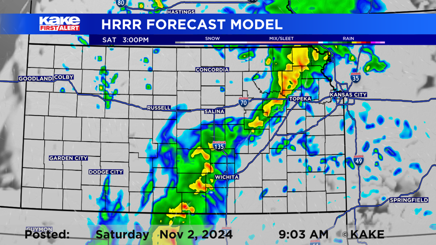 Soggy Saturday forecast with more rain on the way into Monday | Weather ...