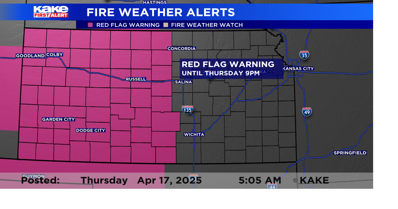 Very high fire danger on Thursday | Trusted News Source for Wichita ...
