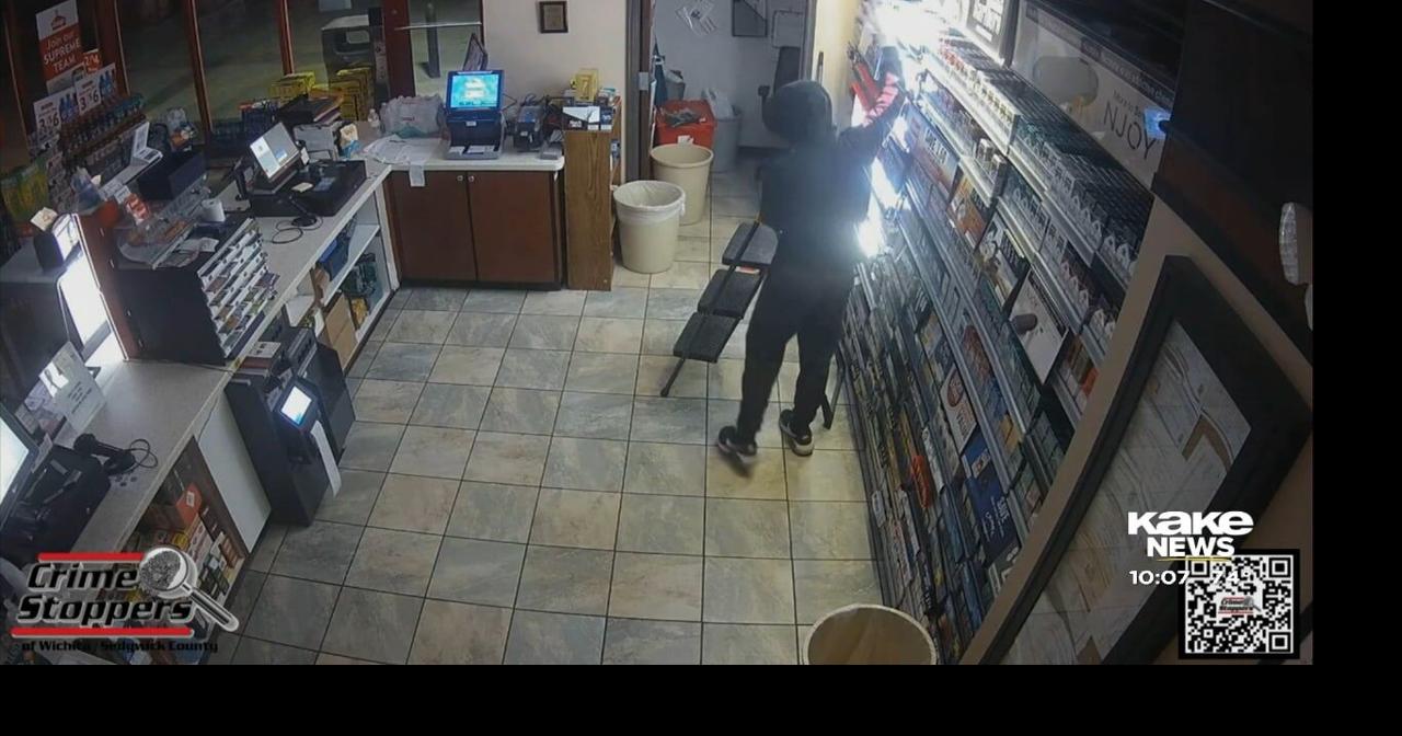 Crime Stoppers: Burglar caught on camera breaking into gas station ...