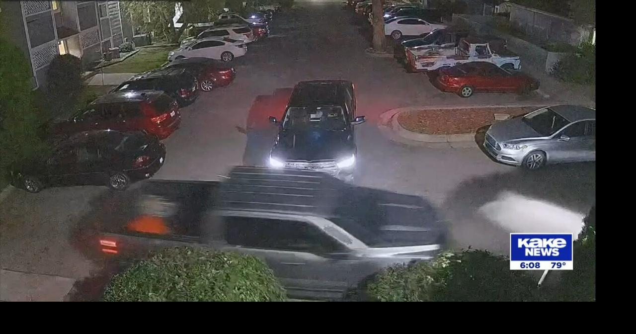 Stolen truck hitting cars in Wichita apartment complex | Video | kake.com