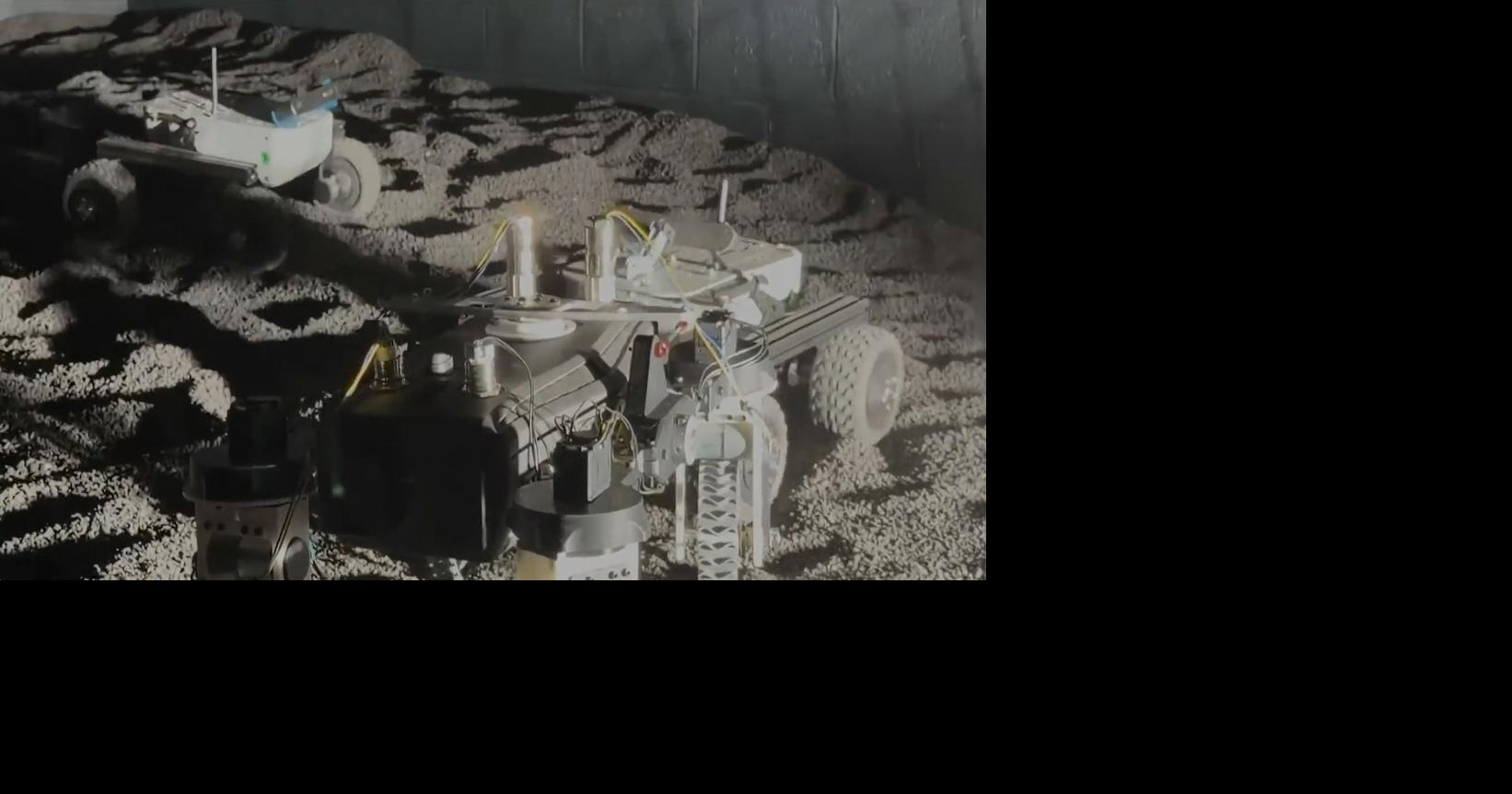 Students build moon-like lab to test robots for future missions ...