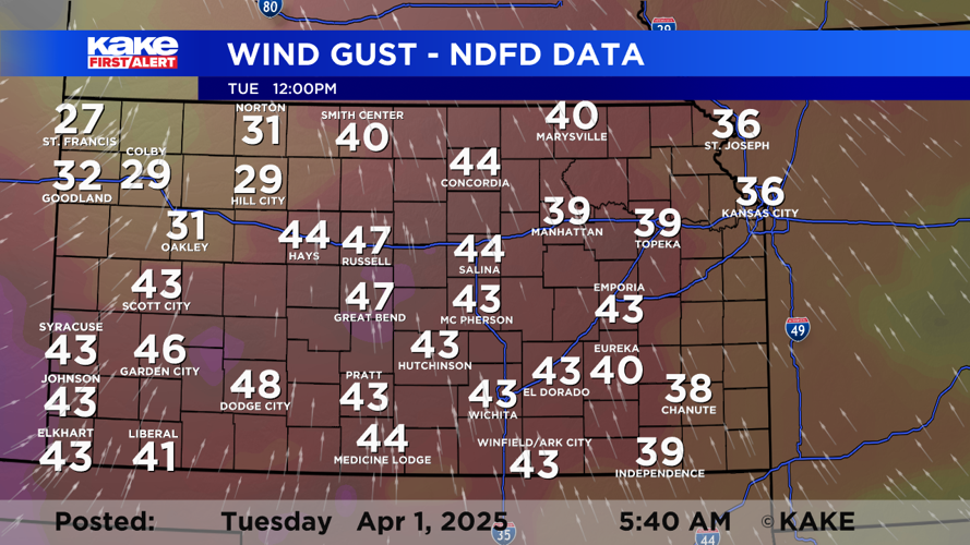 Tuesday brings high wind, fire danger, and severe weather threat ...