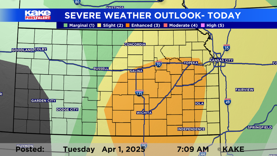 Tuesday brings high wind, fire danger, and severe weather threat ...