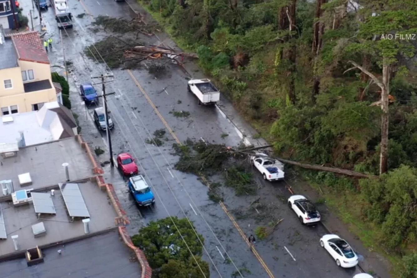 Downtown San Francisco experiences first tornado warning in recorded