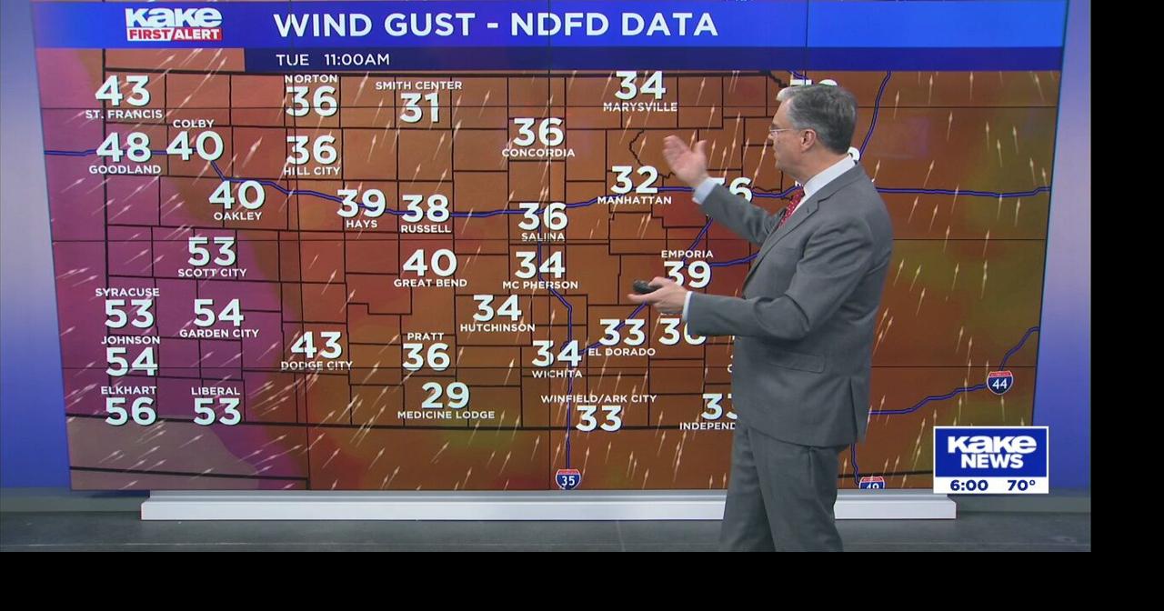 High fire danger expected across most of KAKEland on Tuesday | Video ...