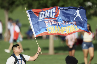 OKC champion flag